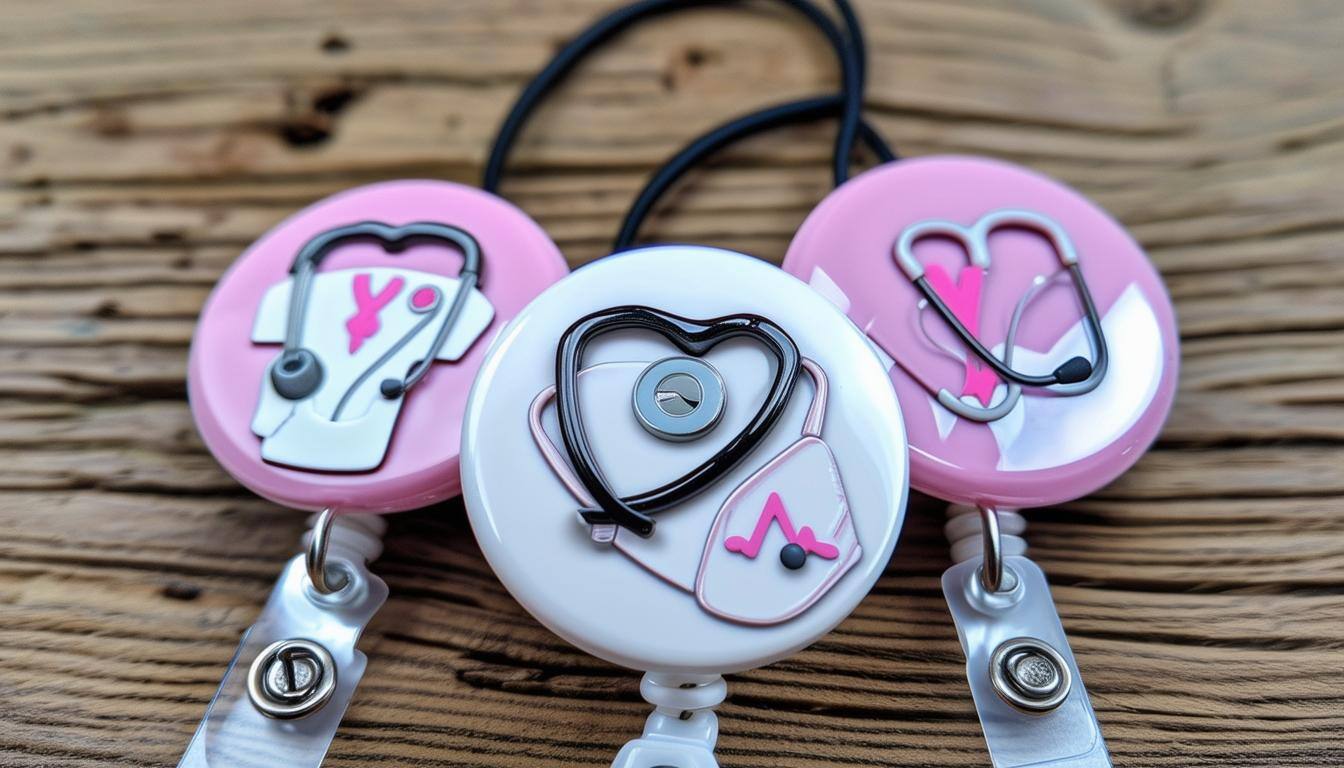 custom badge reels for nurses