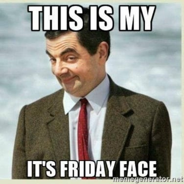 friday meme with my friday face (it's mr bean)