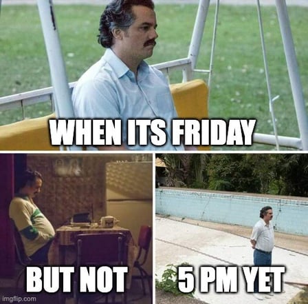 friday meme about boredom