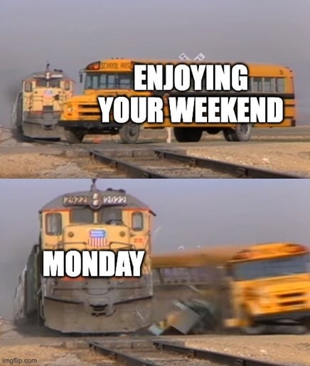 monday morning bus meme